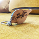 Girnar Wooden Shank Key chain-Hin/Guj