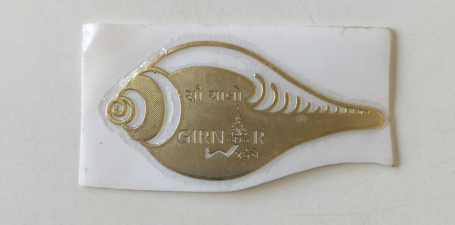 Girnar sticker gold -Gujarati