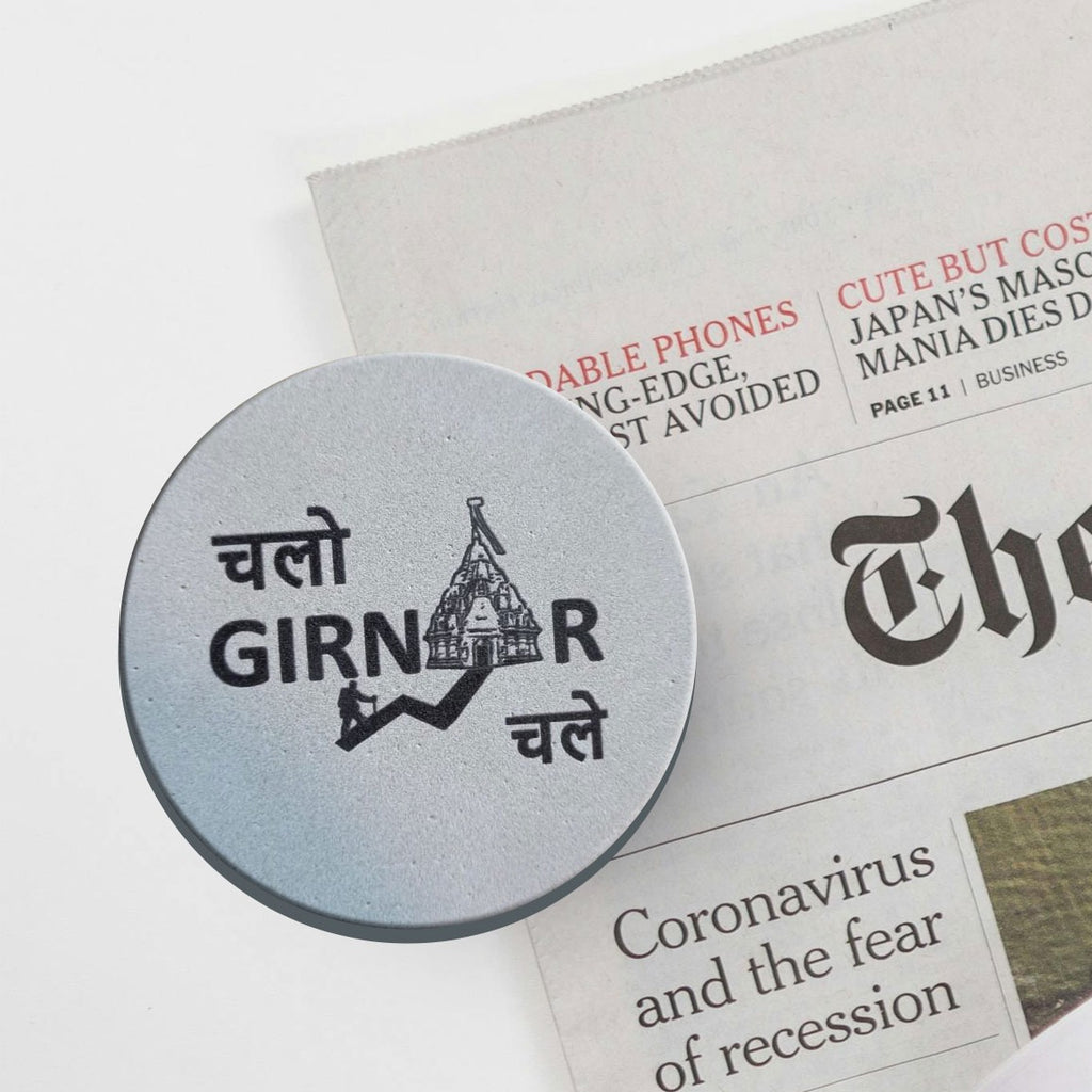 Girnar paper weight (Black& White)Hindi