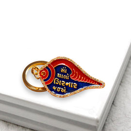 Girnar Key Chain (1 side diamond | Gujarati)